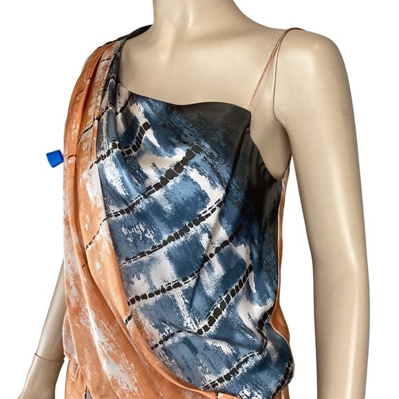 Robert Rodriguez Silk Dress Size 8 Abstract Print Feminine Flattering Statement - Picture 6 of 8